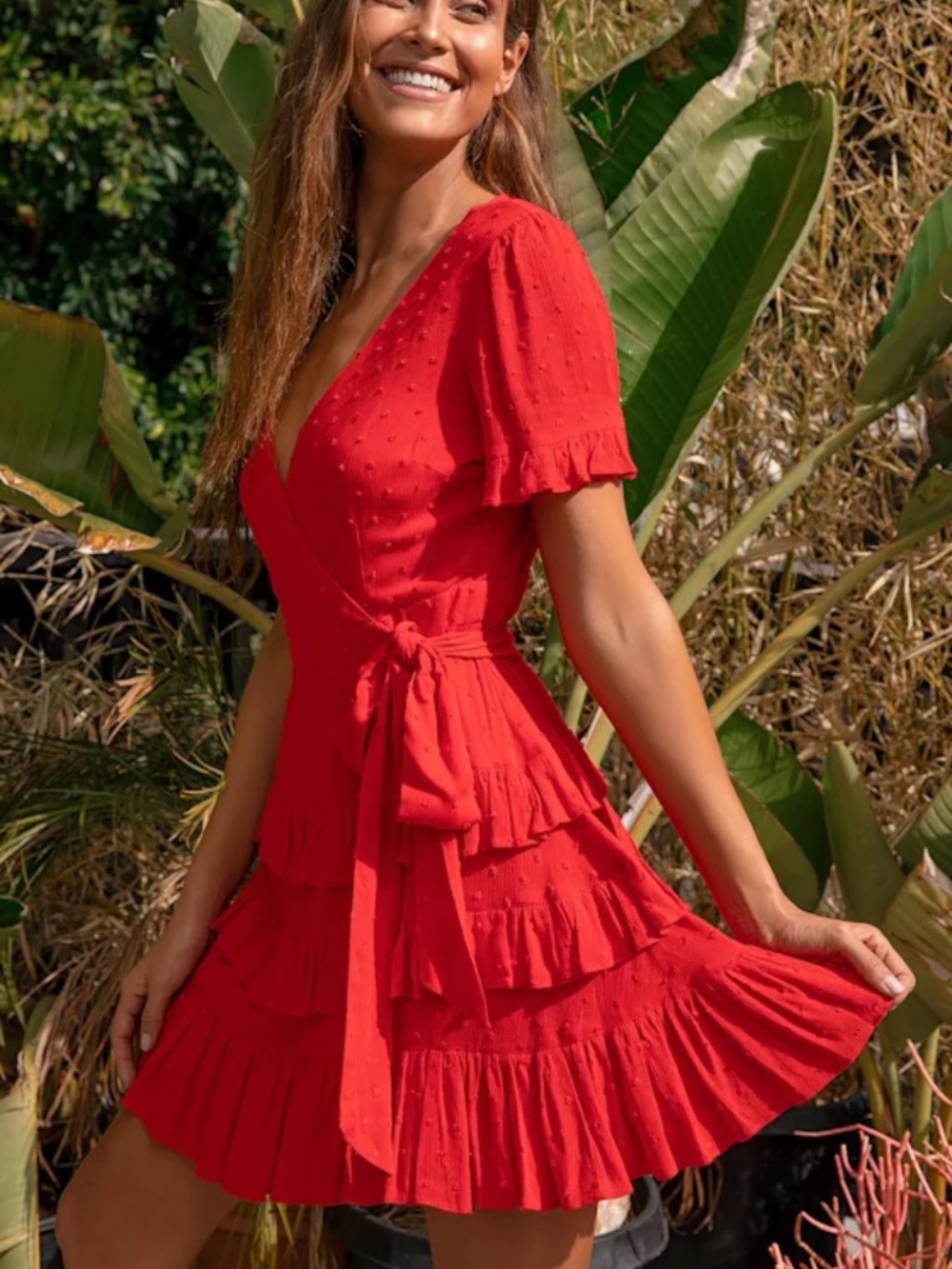 Red Fringe Dress